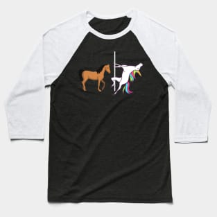 Horse Unicorn Baseball T-Shirt